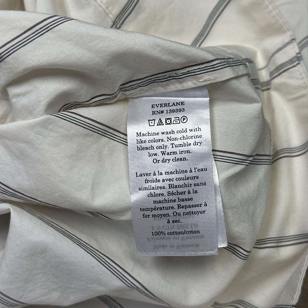 NWT - Everlane Tie Back Blouse - Sz L - Picture 3 of 4